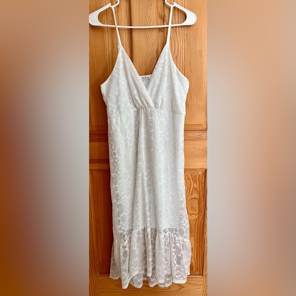 Jolie and Joy by FCT Elegant White Lace Lined XL Dress Coastal Cowgirl Elegant - Picture 4 of 11